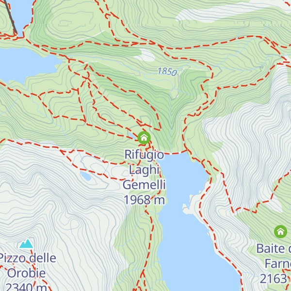 Map of Baita del Pellegrino