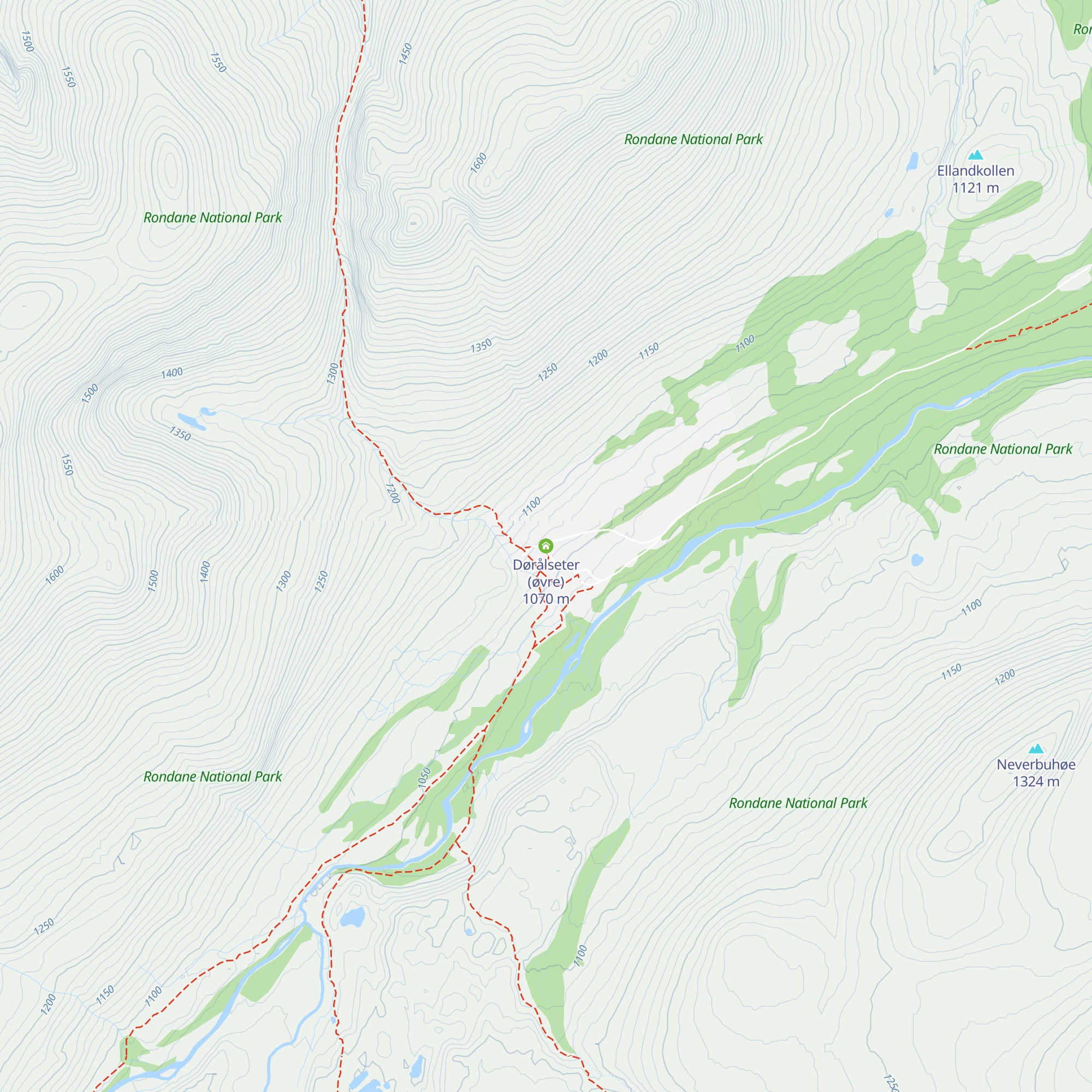 Dørålseter (øvre) map
