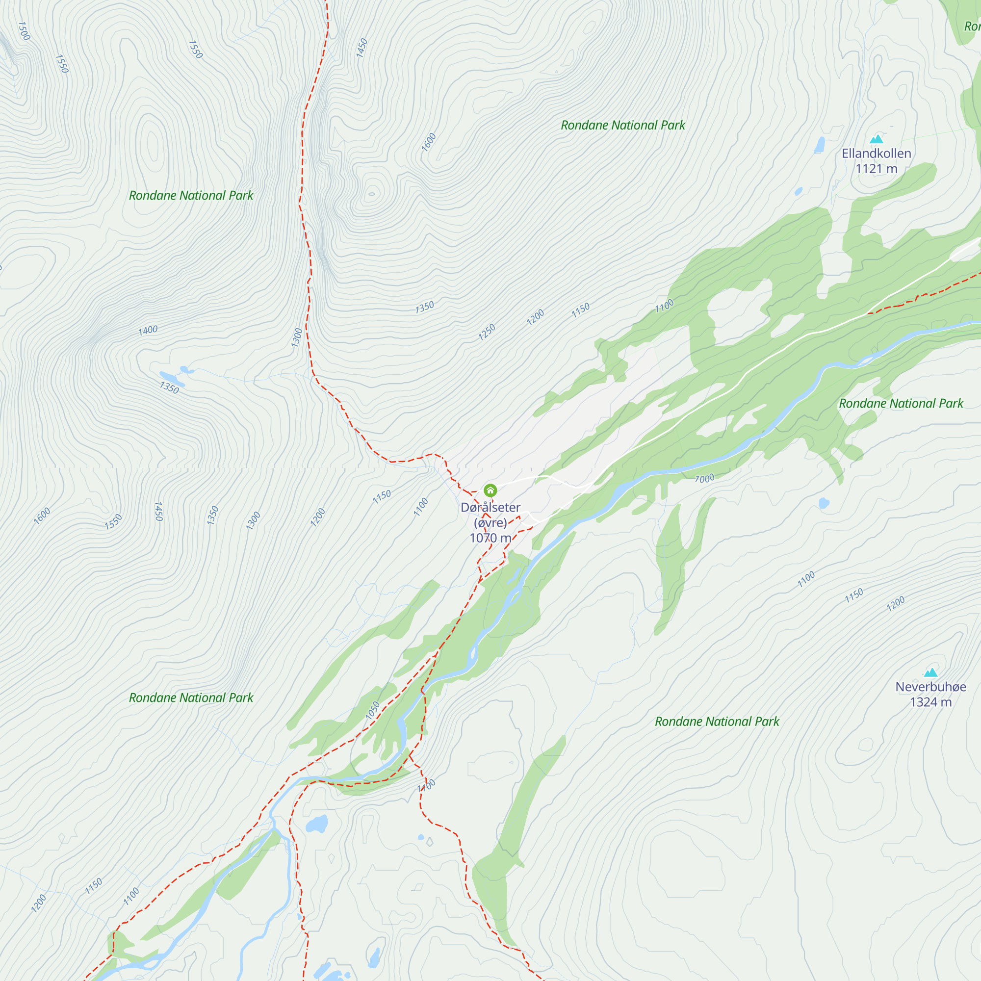 Dørålseter (øvre) map