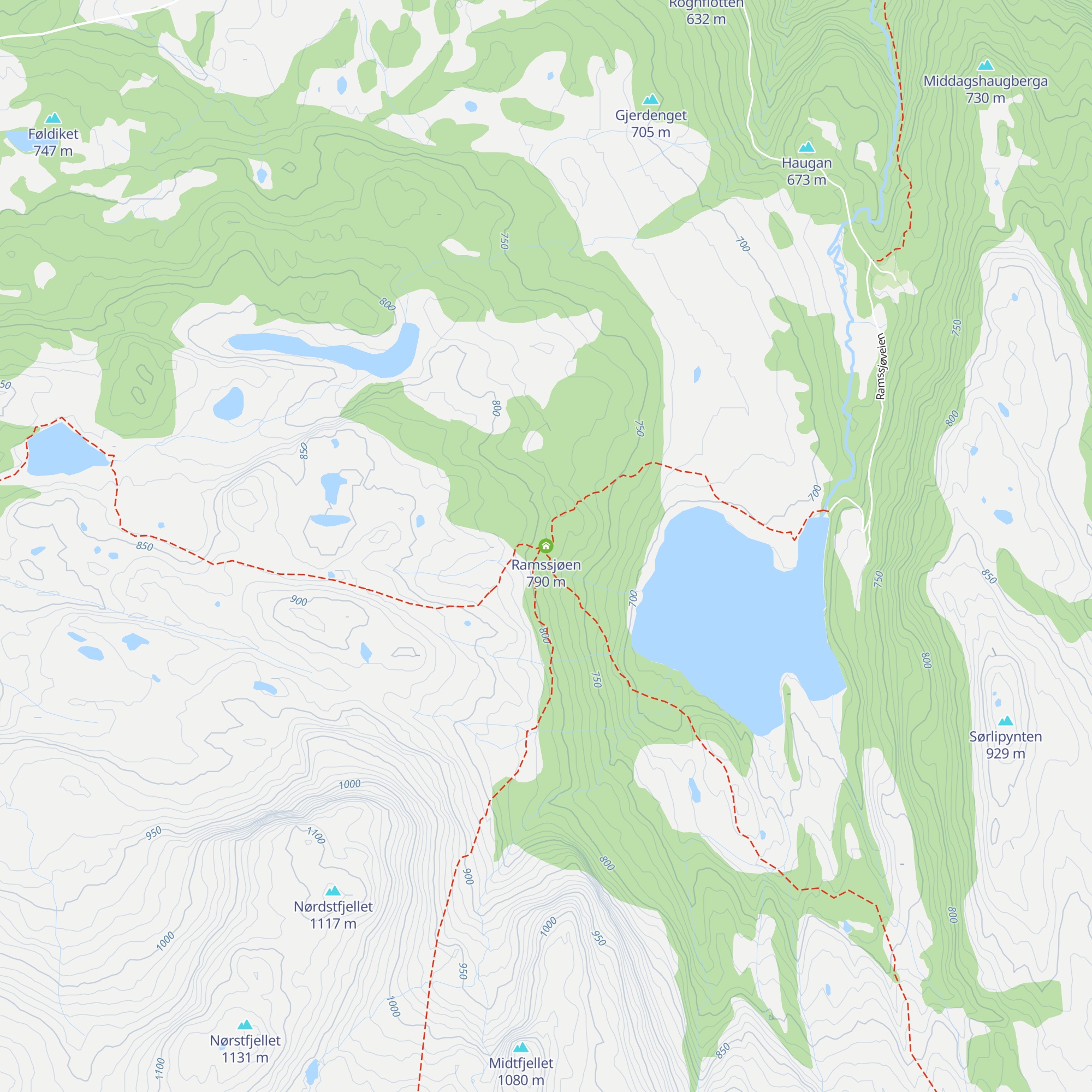 Ramssjøen map