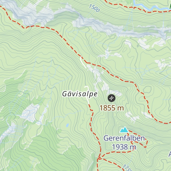 Map of Alpe Gäfis