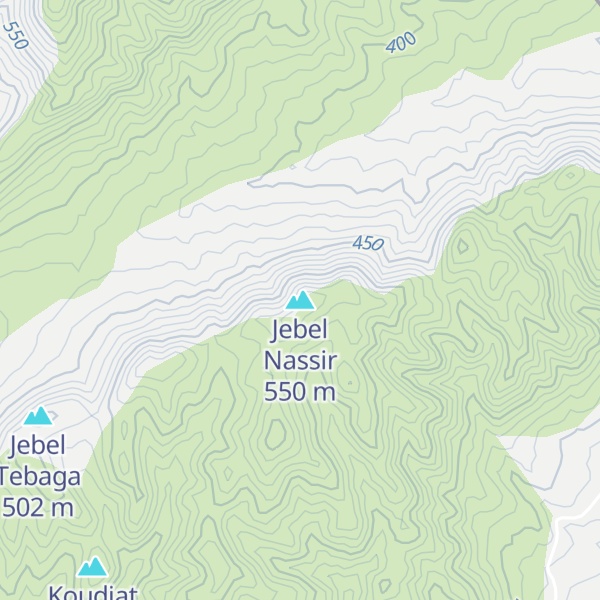 Map of Jebel Nassir