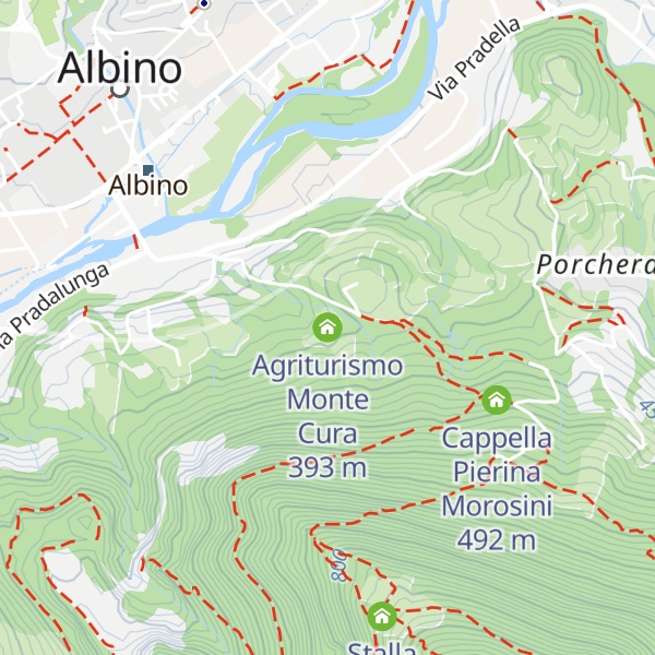 Map of Agriturismo Monte Cura