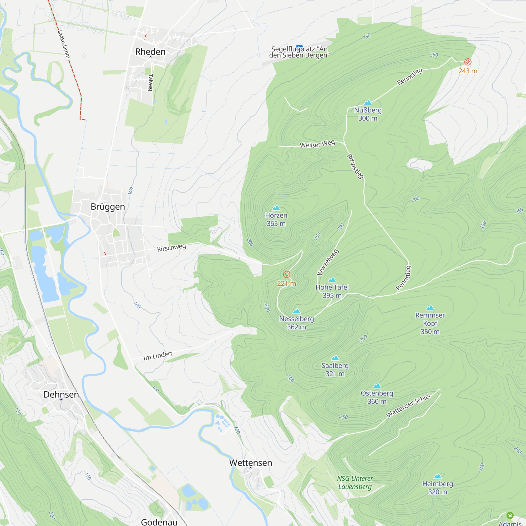 Hörzenhütte map