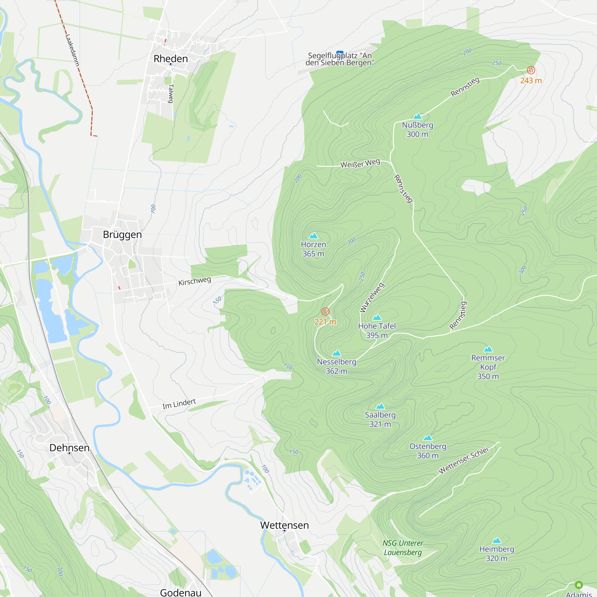 Hörzenhütte map
