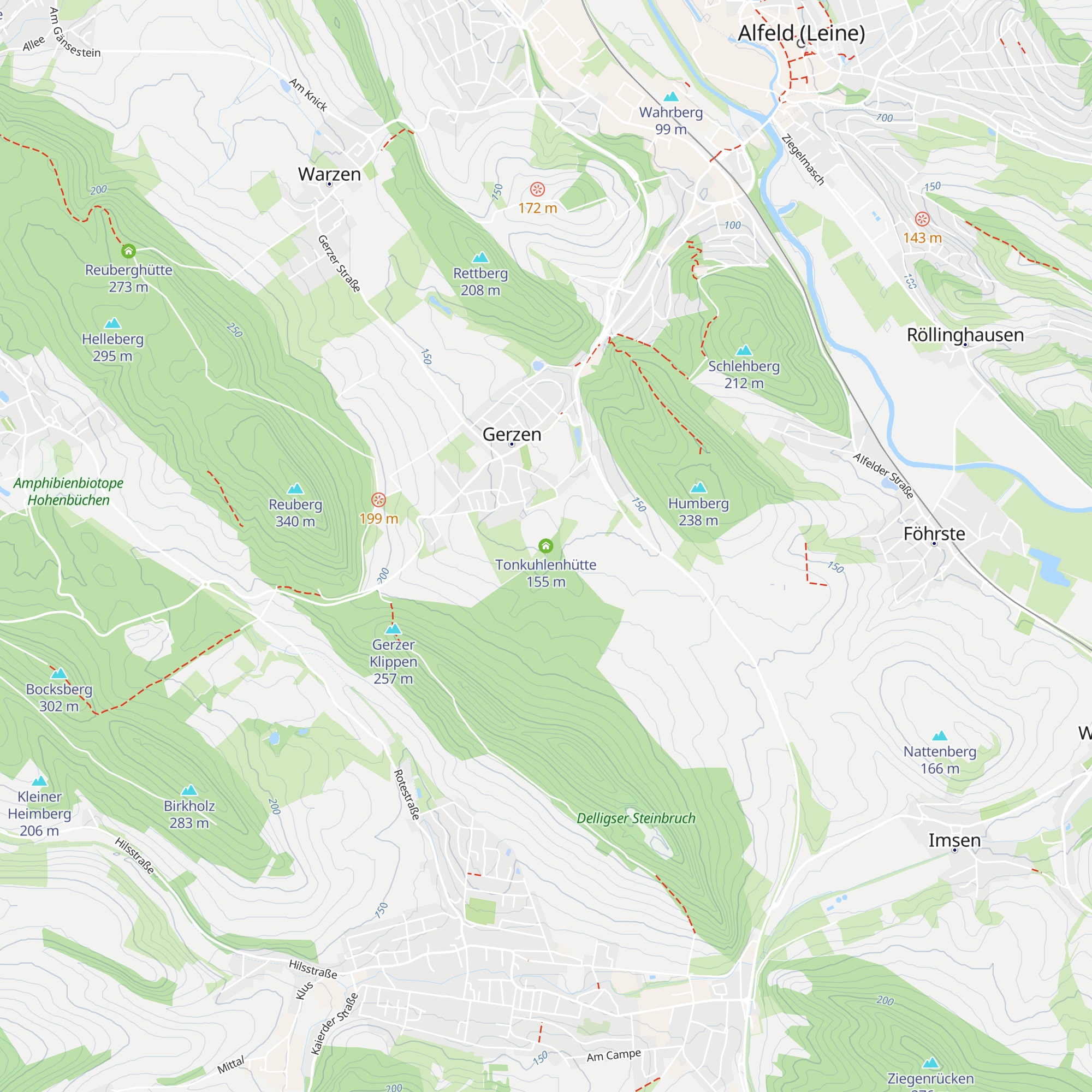 Tonkuhlenhütte map