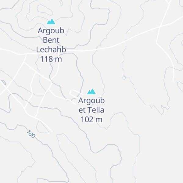 Map of Argoub et Tella