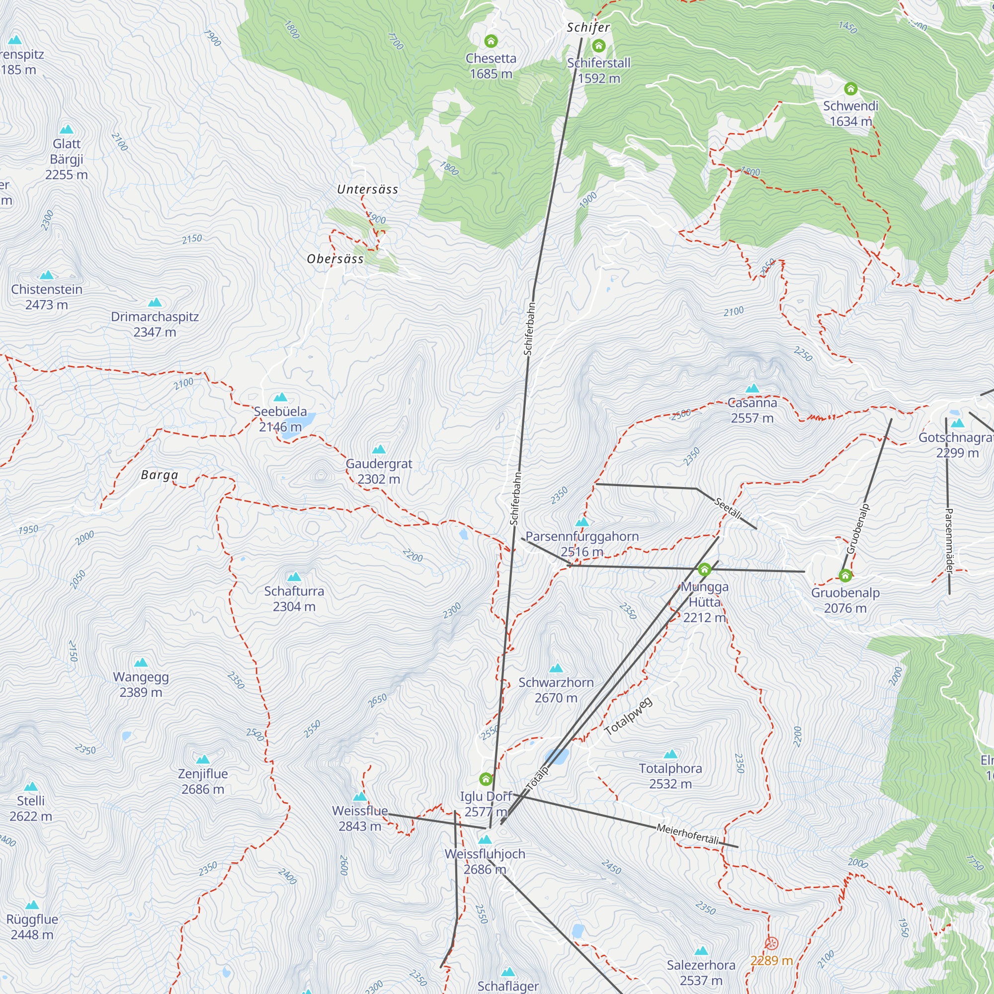 Kreuzweg map