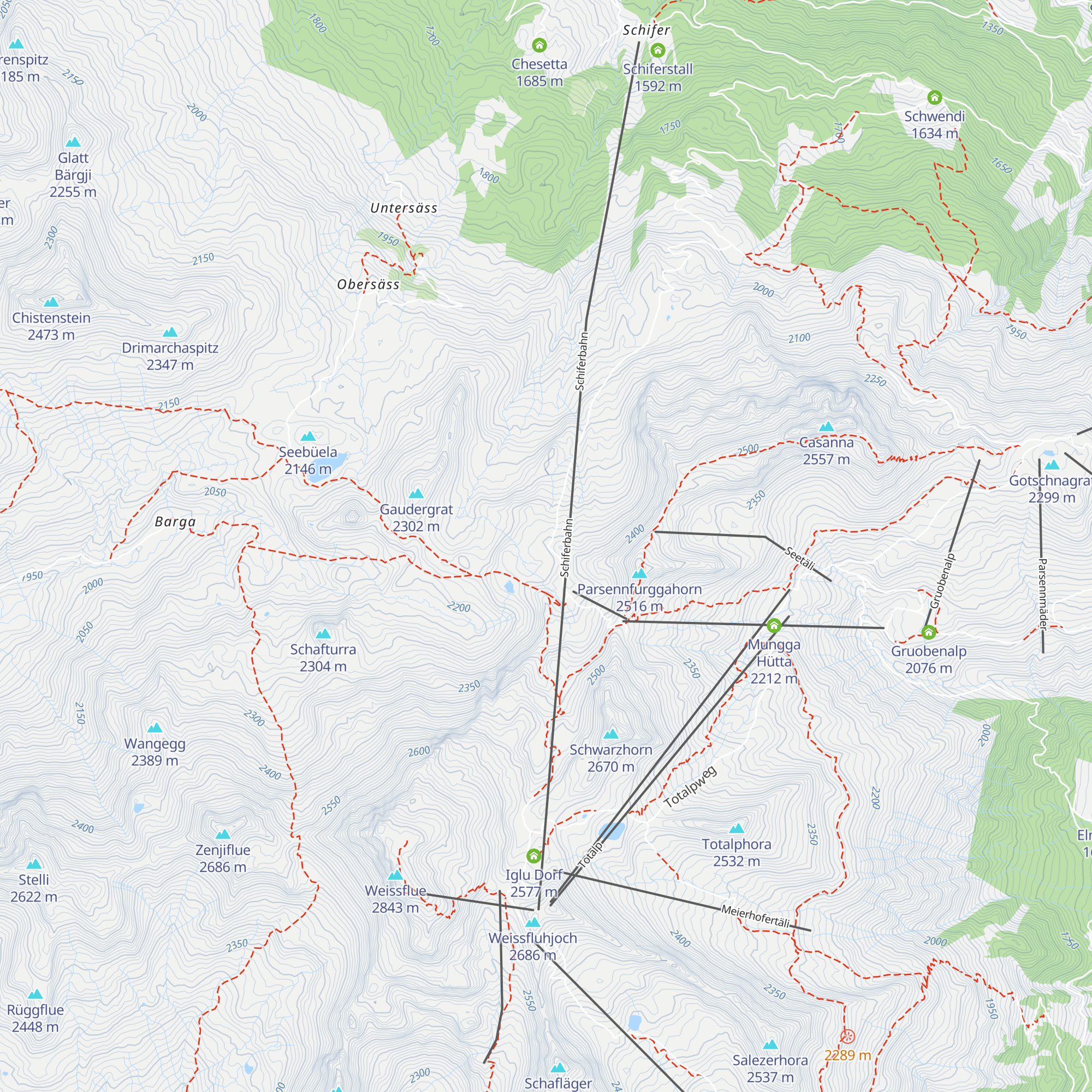 Kreuzweg map