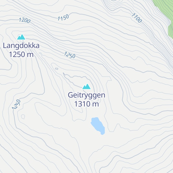 Map of Geitryggen