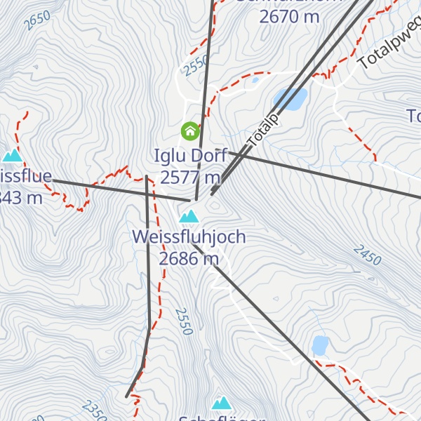 Map of Sportclub Weißfluh