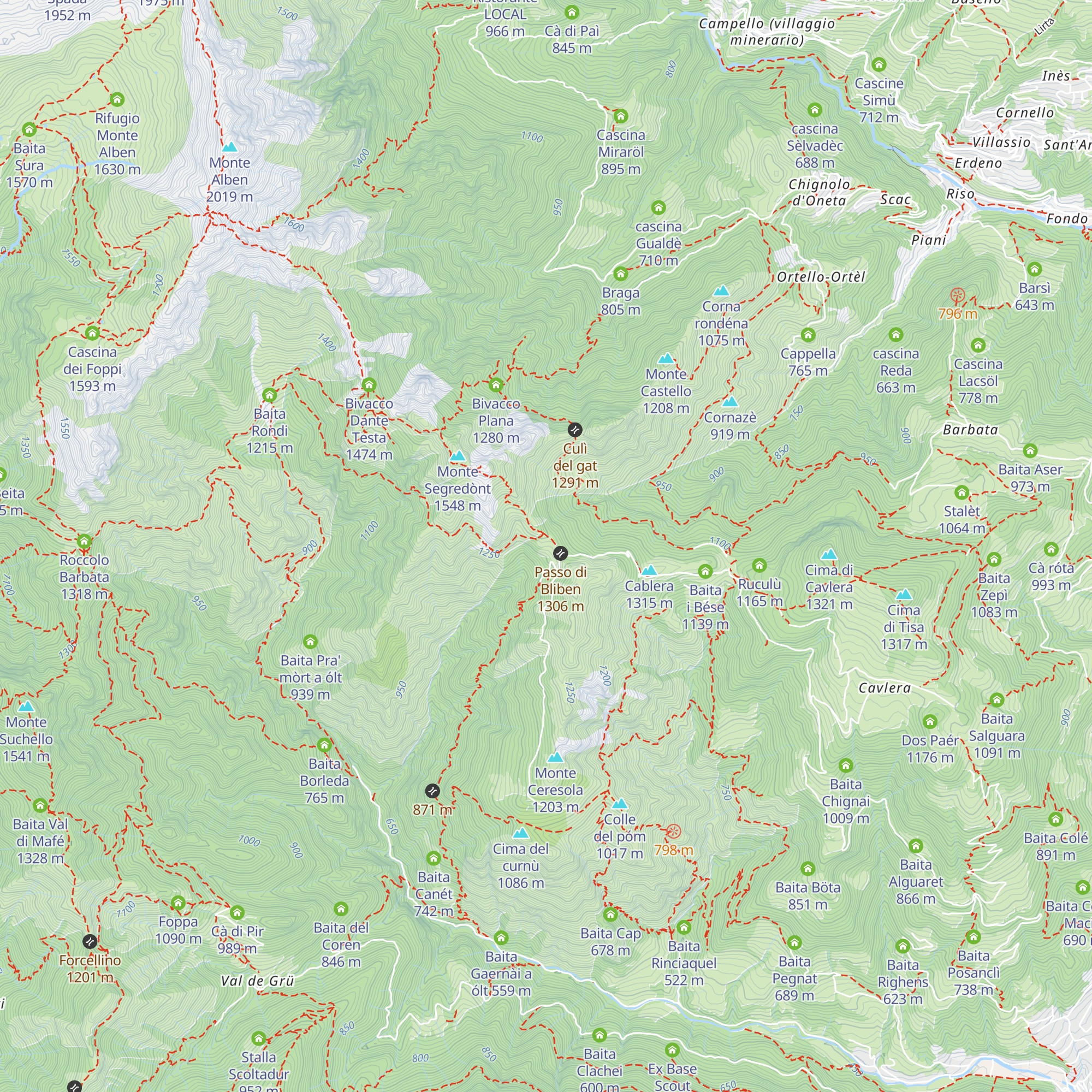Baita Bliben a ólt map