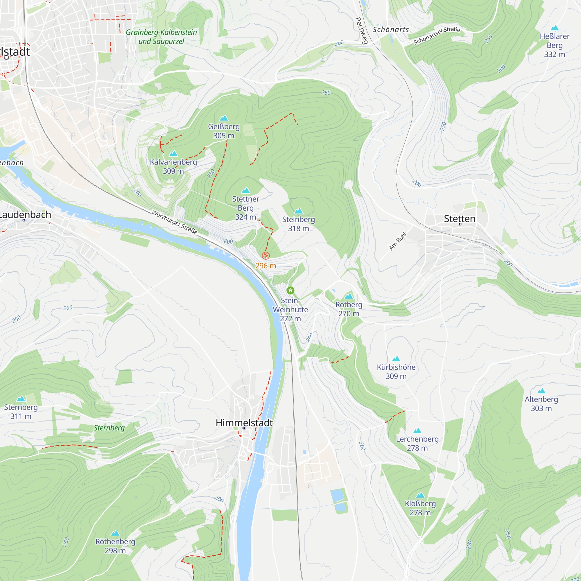 Stein-Weinhütte map