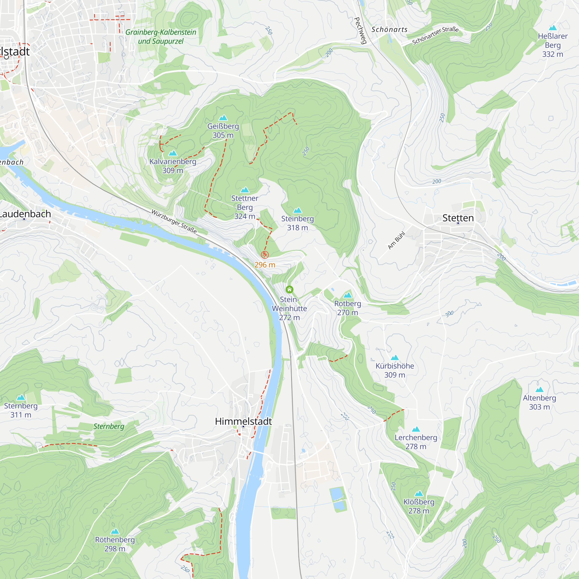 Stein-Weinhütte map