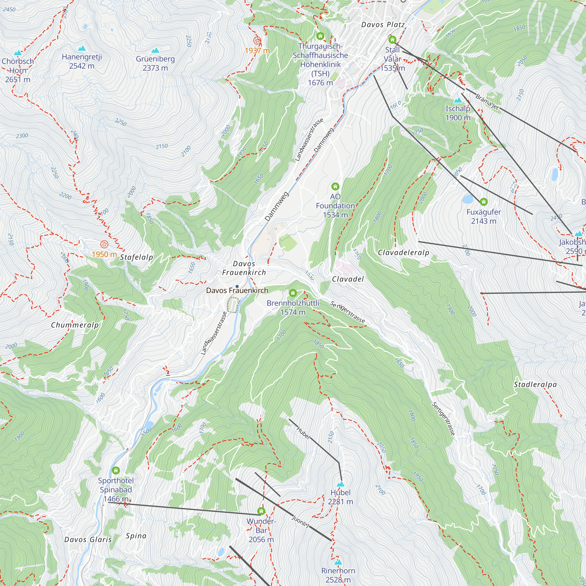 Brennholzhüttli map