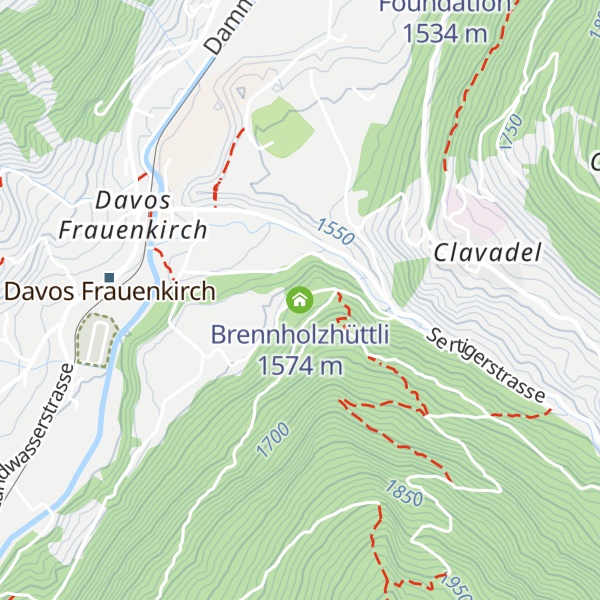 Map of Brennholzhüttli