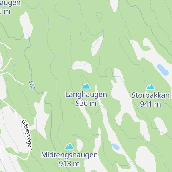 Map of Langhaugen