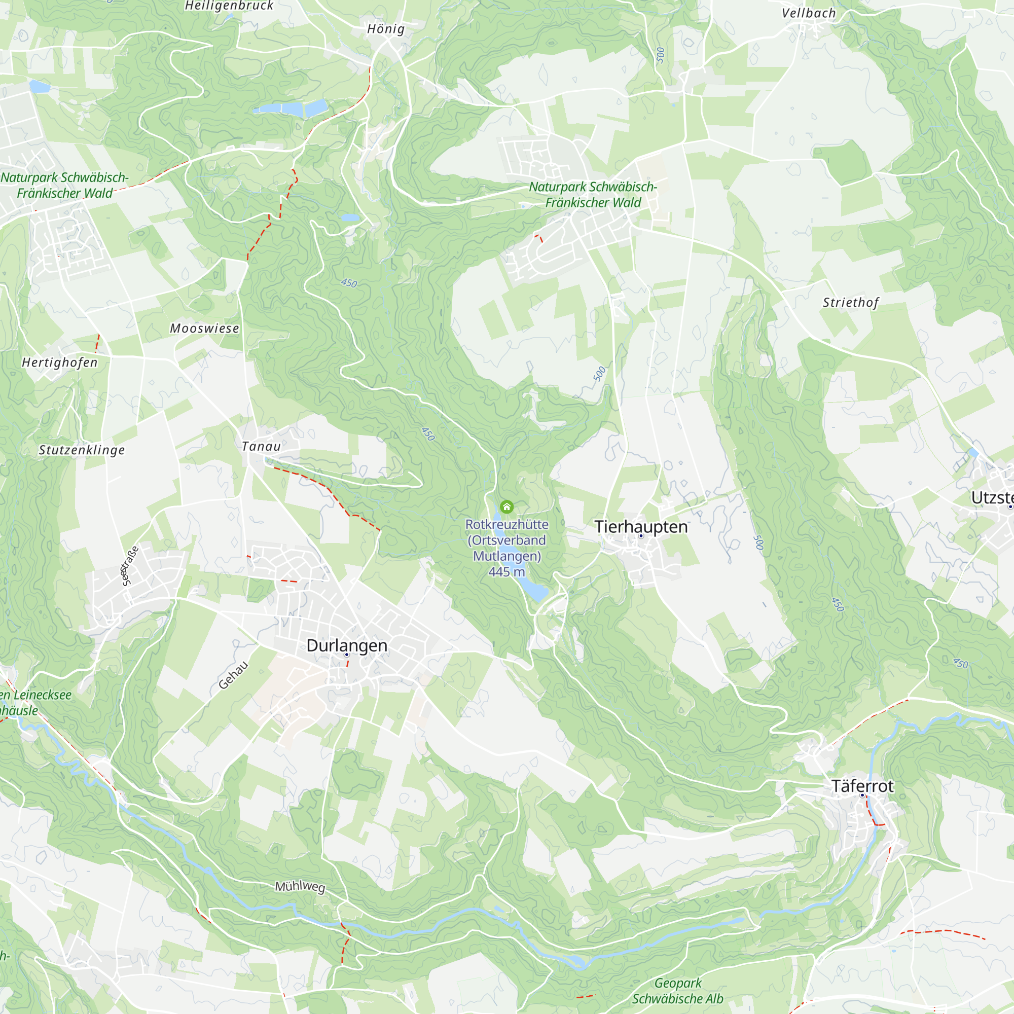 Rotkreuzhütte (Ortsverband Mutlangen) map