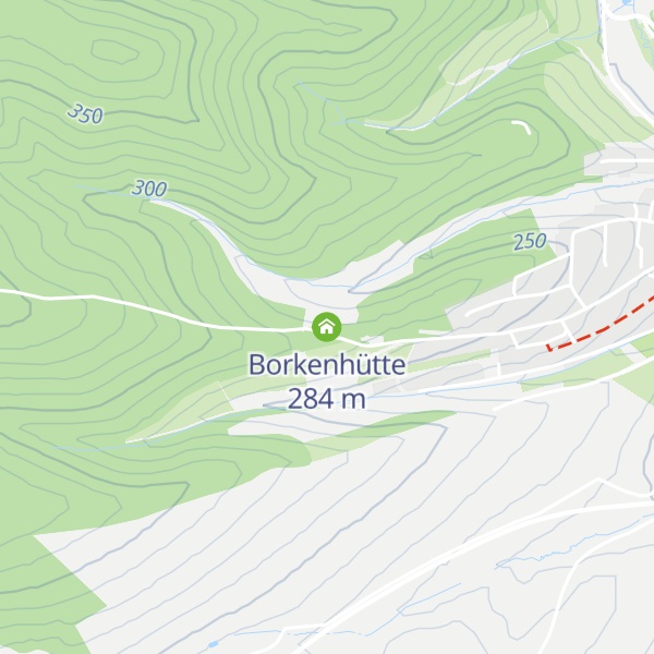Map of Borkenhütte