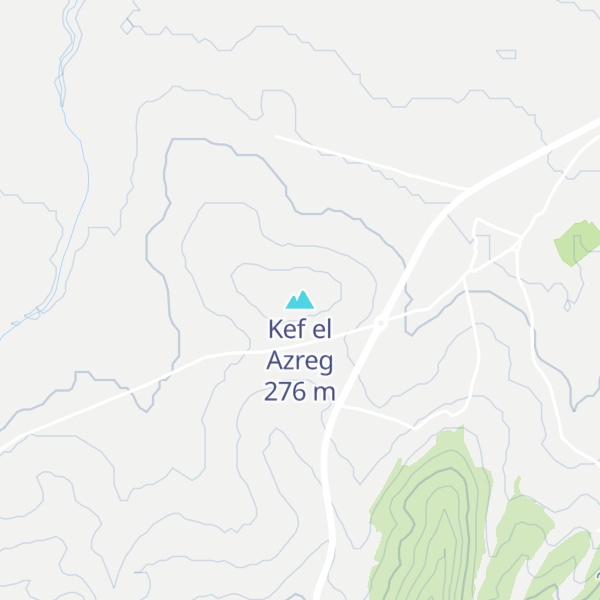 Map of Kef el Azreg