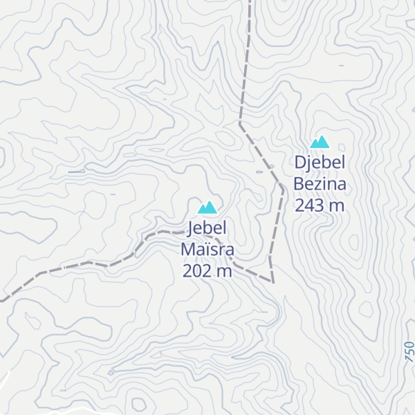 Map of Jebel Maïsra