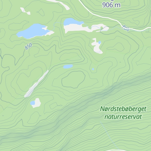 Map of Nørdstebøberget