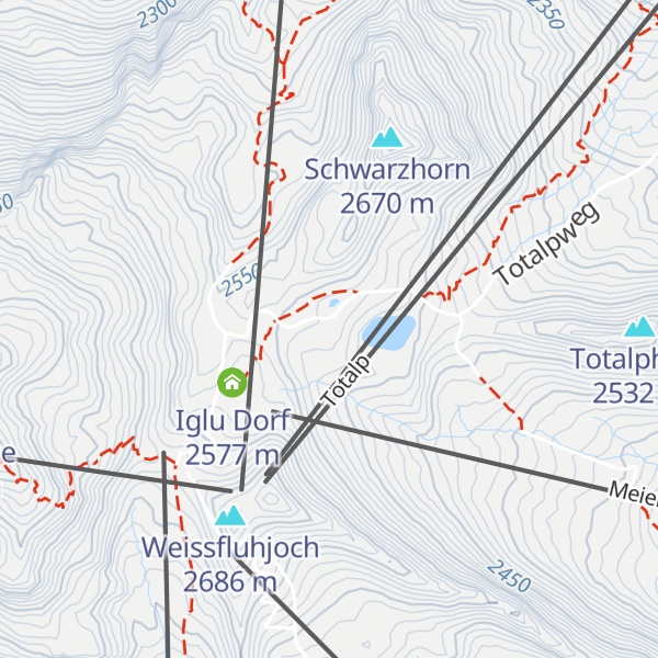 Map of Schneebar Totalp