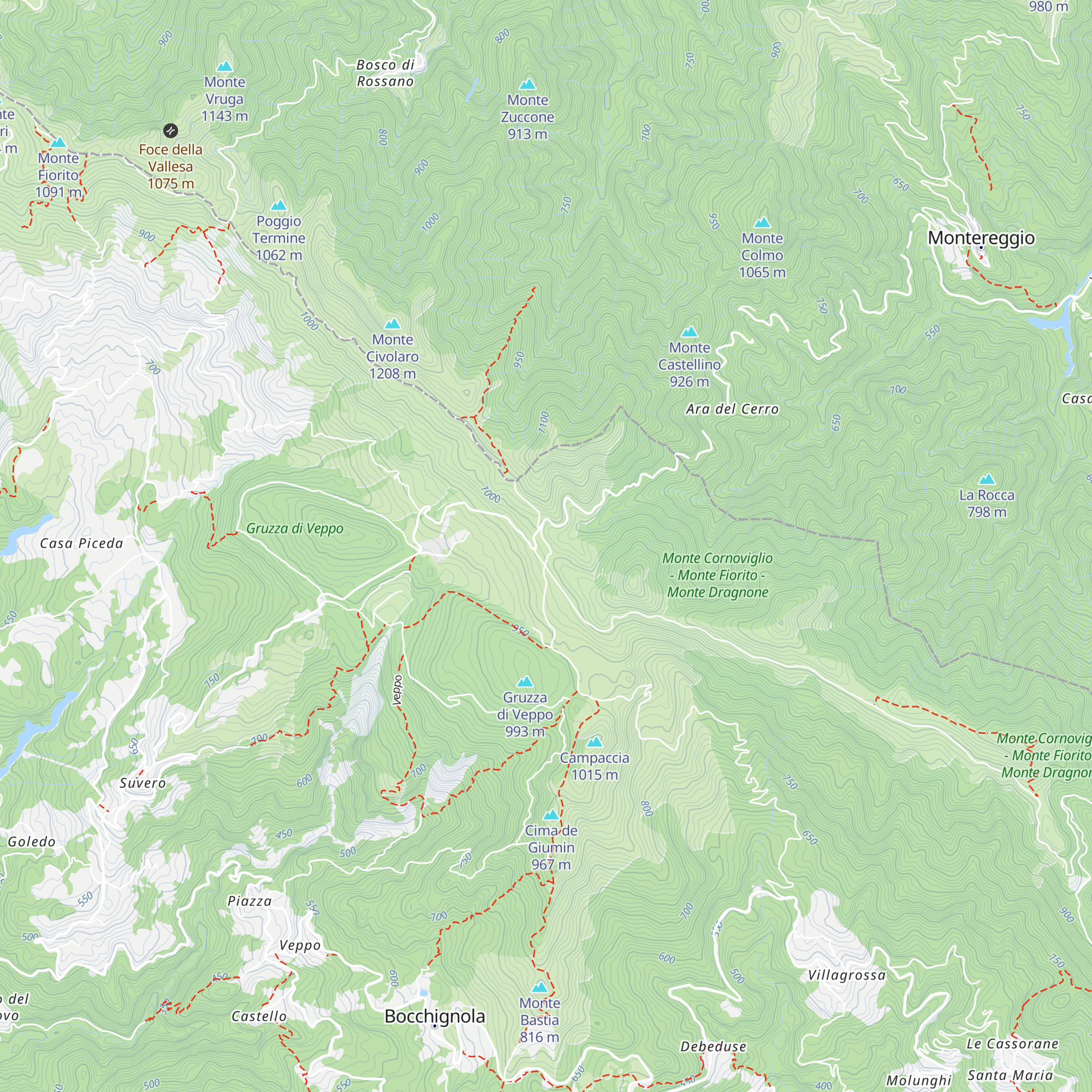 Rifugio dei Cacciatori map