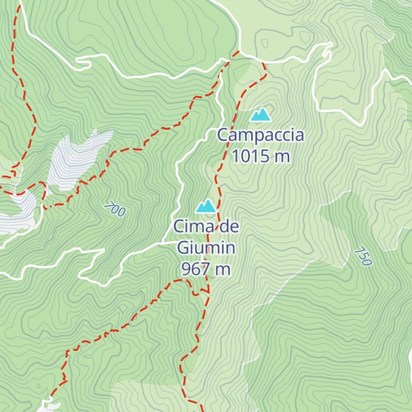 Map of Cima de Giumin