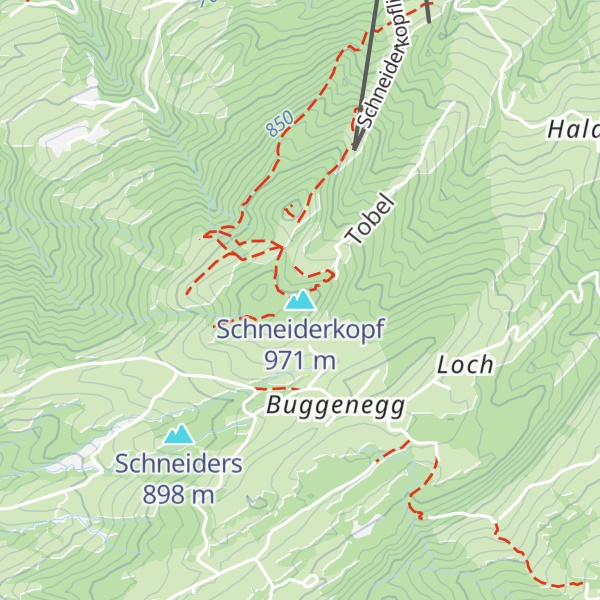 Map of Schneiderkopf