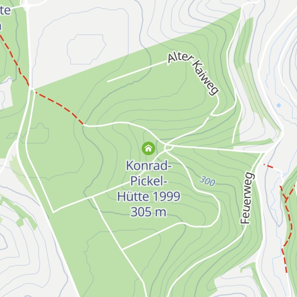 Map of Konrad-Pickel-Hütte 1999