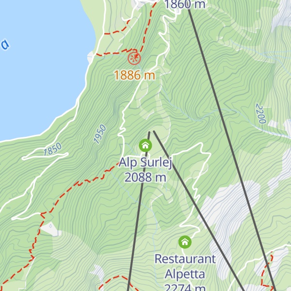 Map of Alp Surlej