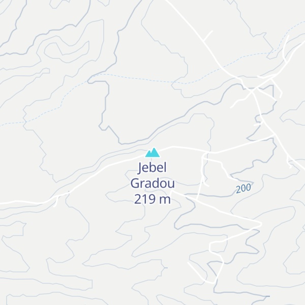 Map of Jebel Gradou