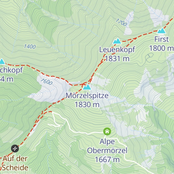 Map of Mörzelspitze