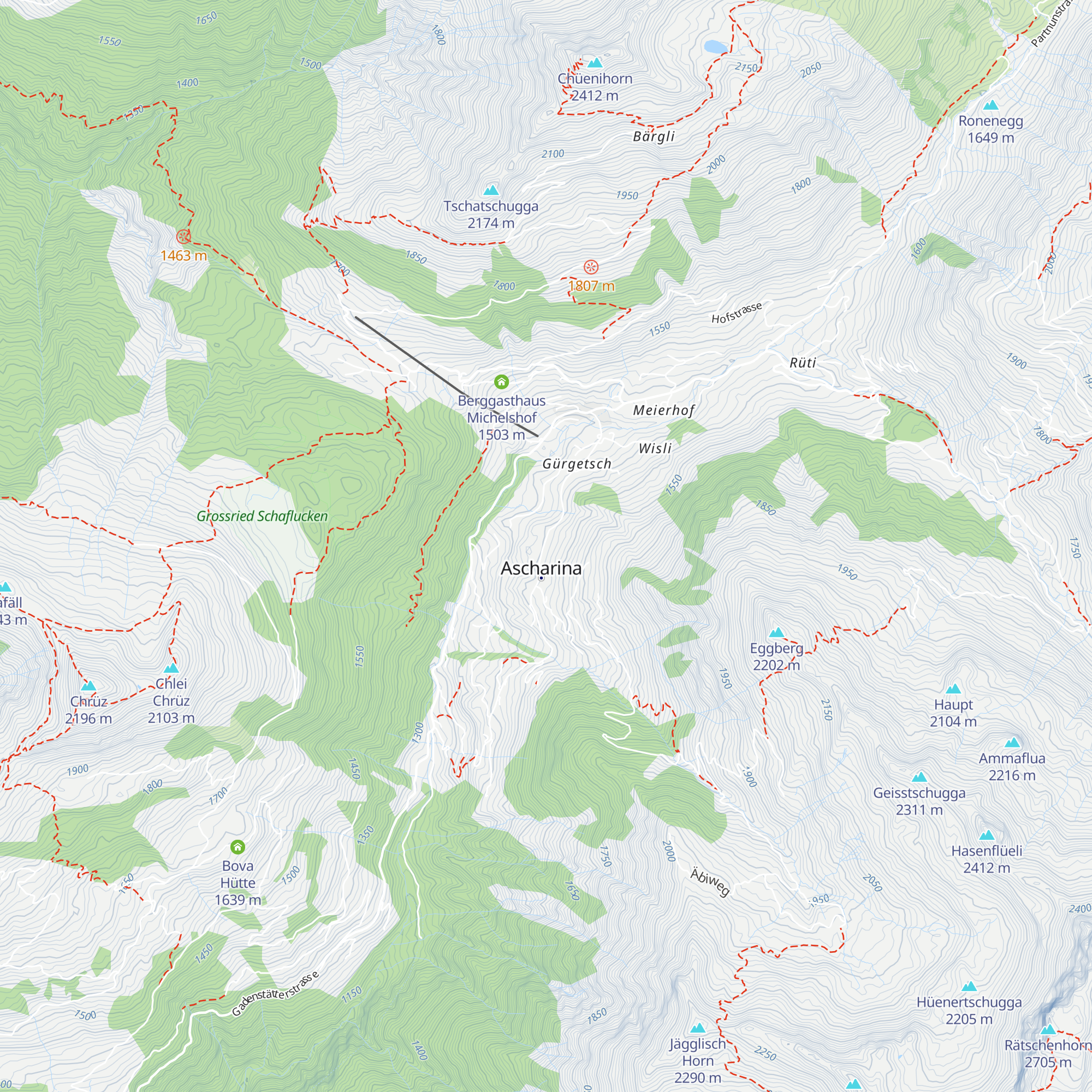 Pension Bellawiese map