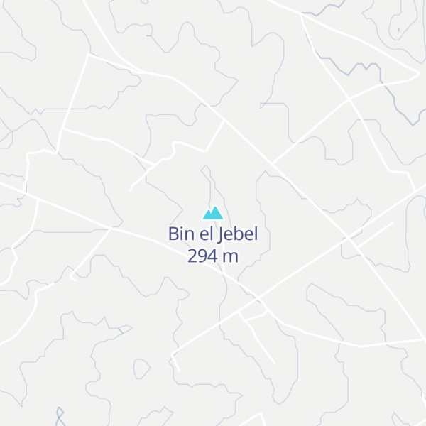 Map of Bin el Jebel