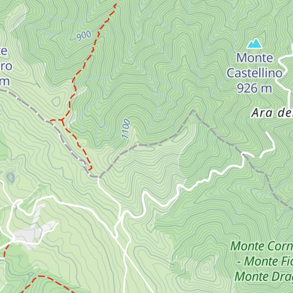 Map of Monte Scalocchia