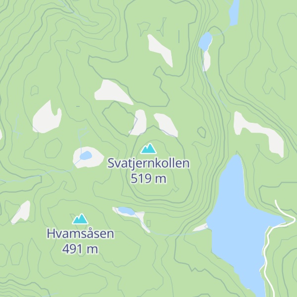 Map of Svatjernkollen