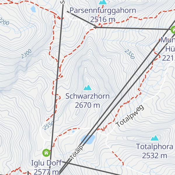 Map of Schwarzhorn