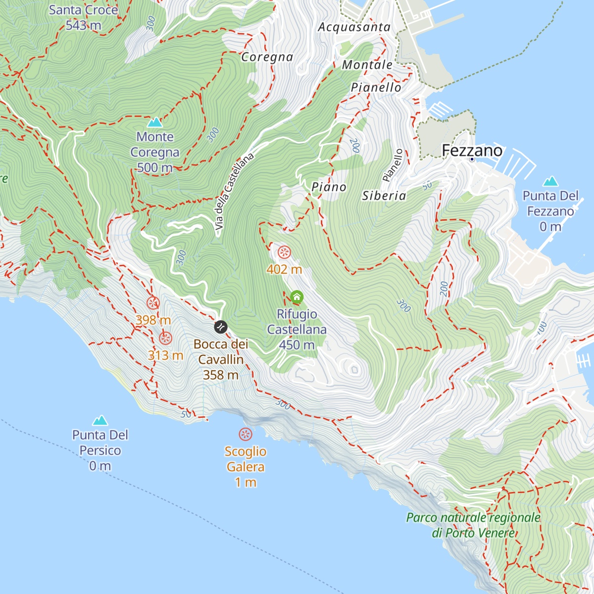 Rifugio Castellana map