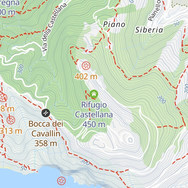 Map of Rifugio Castellana
