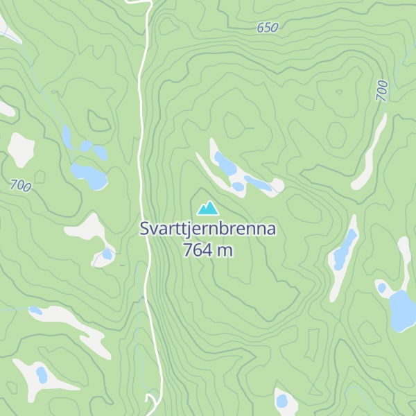 Map of Svarttjernbrenna