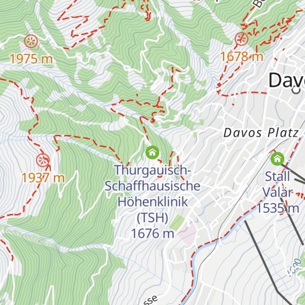 Map of Thurgauisch-Schaffhausische Höhenklinik (TSH)