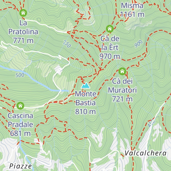 Map of Monte Bastia