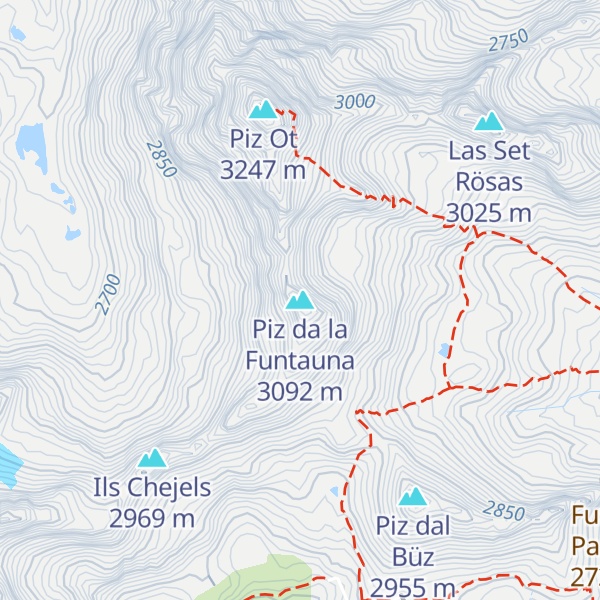 Map of Piz da la Funtauna