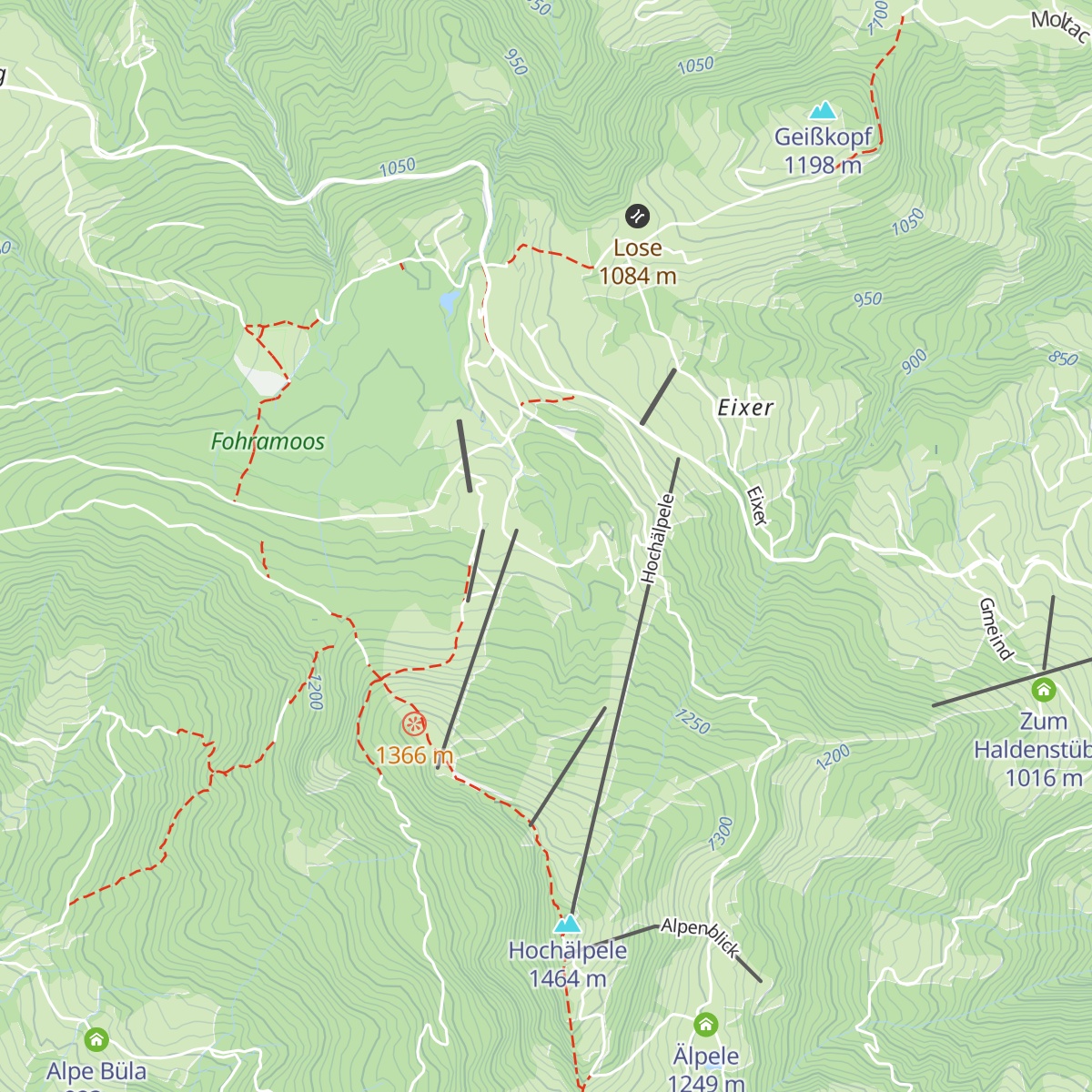 Dornbirner Hütte map