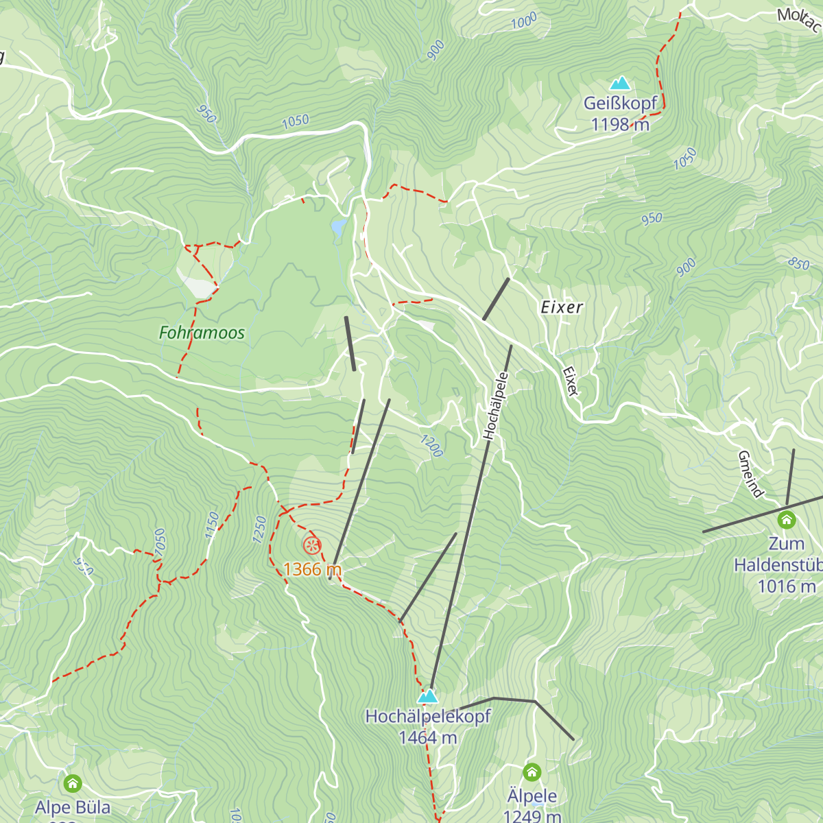 Dornbirner Hütte map