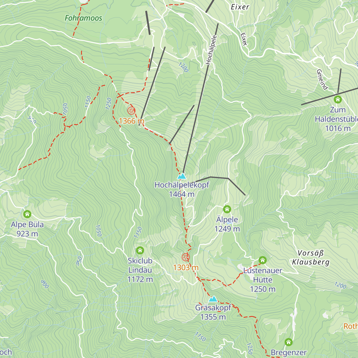 Hochälpelehütte map