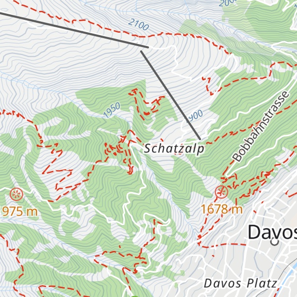Map of Schatzalp Villa