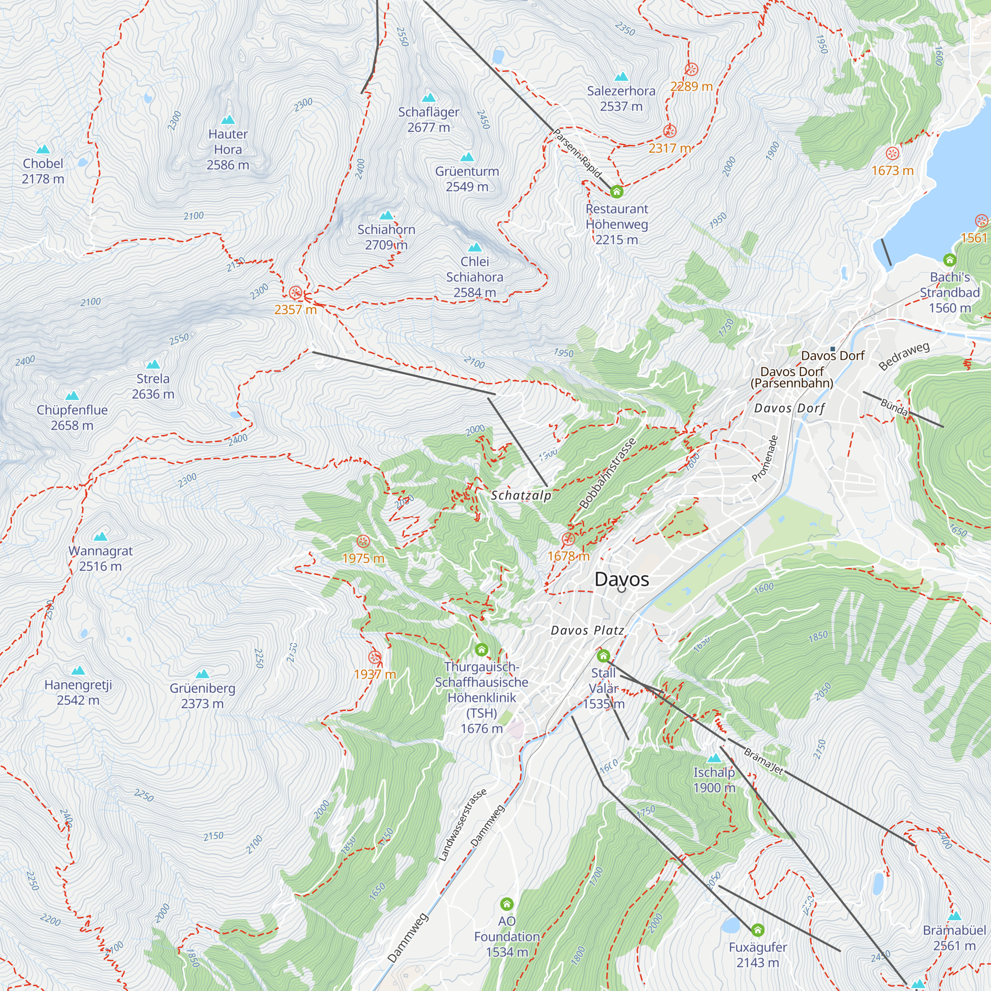 Schatzalp Villa map